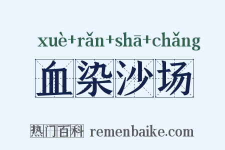 血染沙场是什么意思的图片